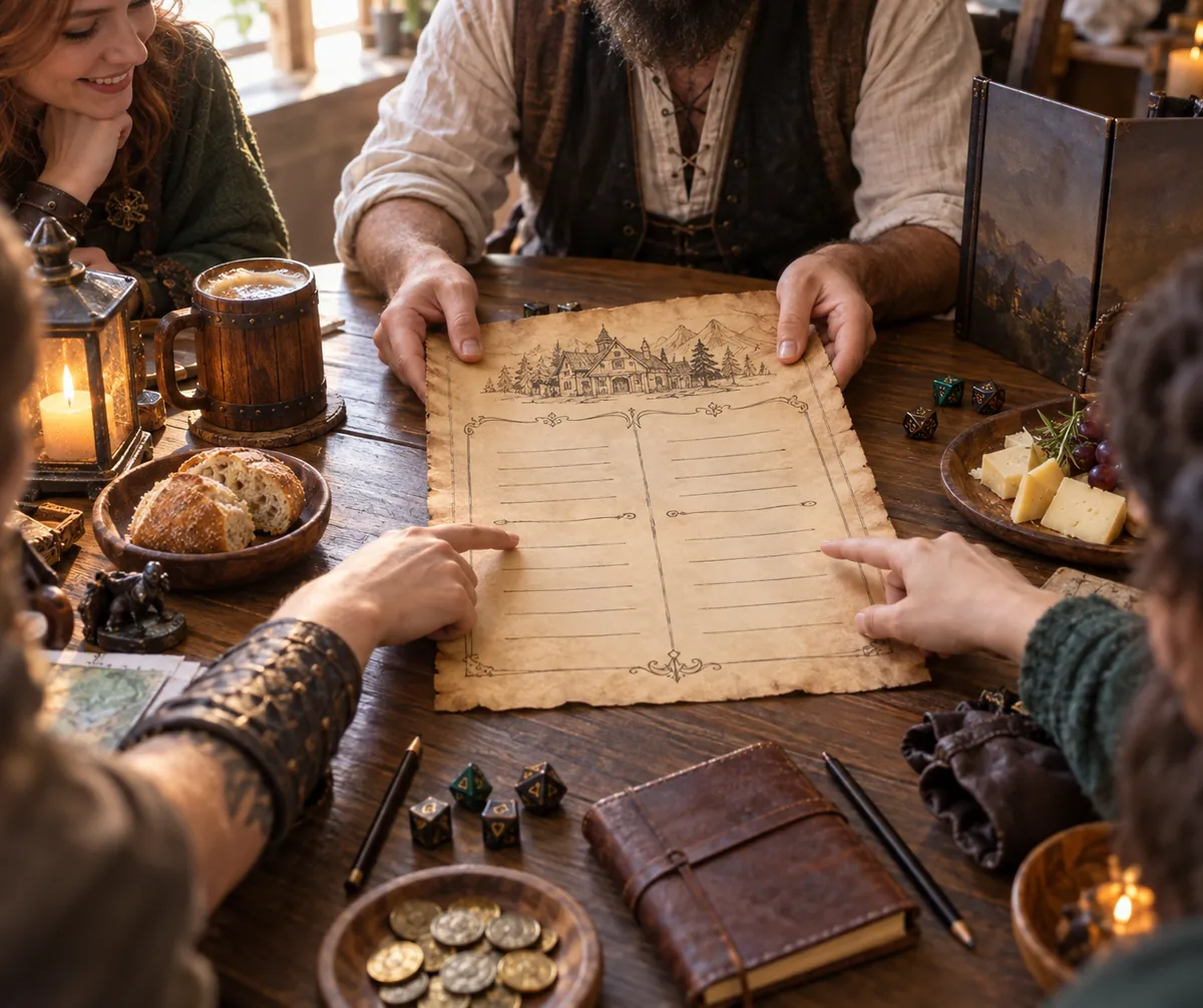 Illustration supporting How to Make a D&D Tavern Menu Your Players Will Use