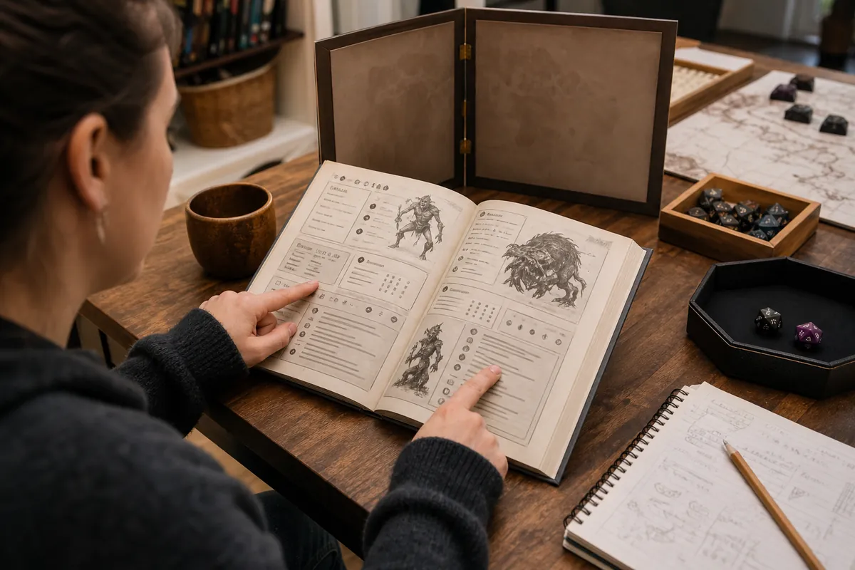 Illustration supporting How to Read a D&D Stat Block: Monster Symbols Explained