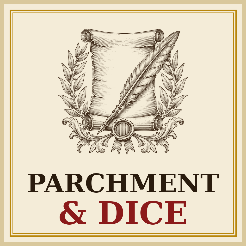 Parchment & Dice logo