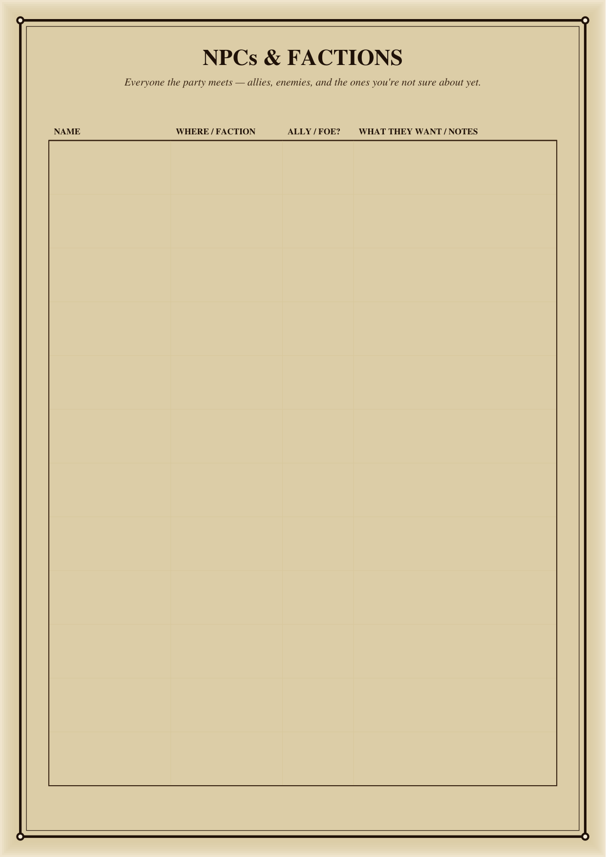 DnD Campaign Journal Printable 5e preview 6