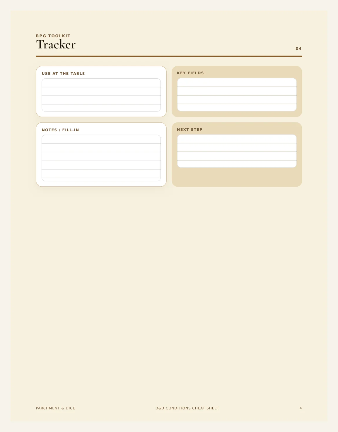 DnD Conditions Cheat Sheet - Dungeons and Dragons Reference Print - DM Quick Reference Wall Art - 5e Game Room Poster - Instant Download — Preview page 2
